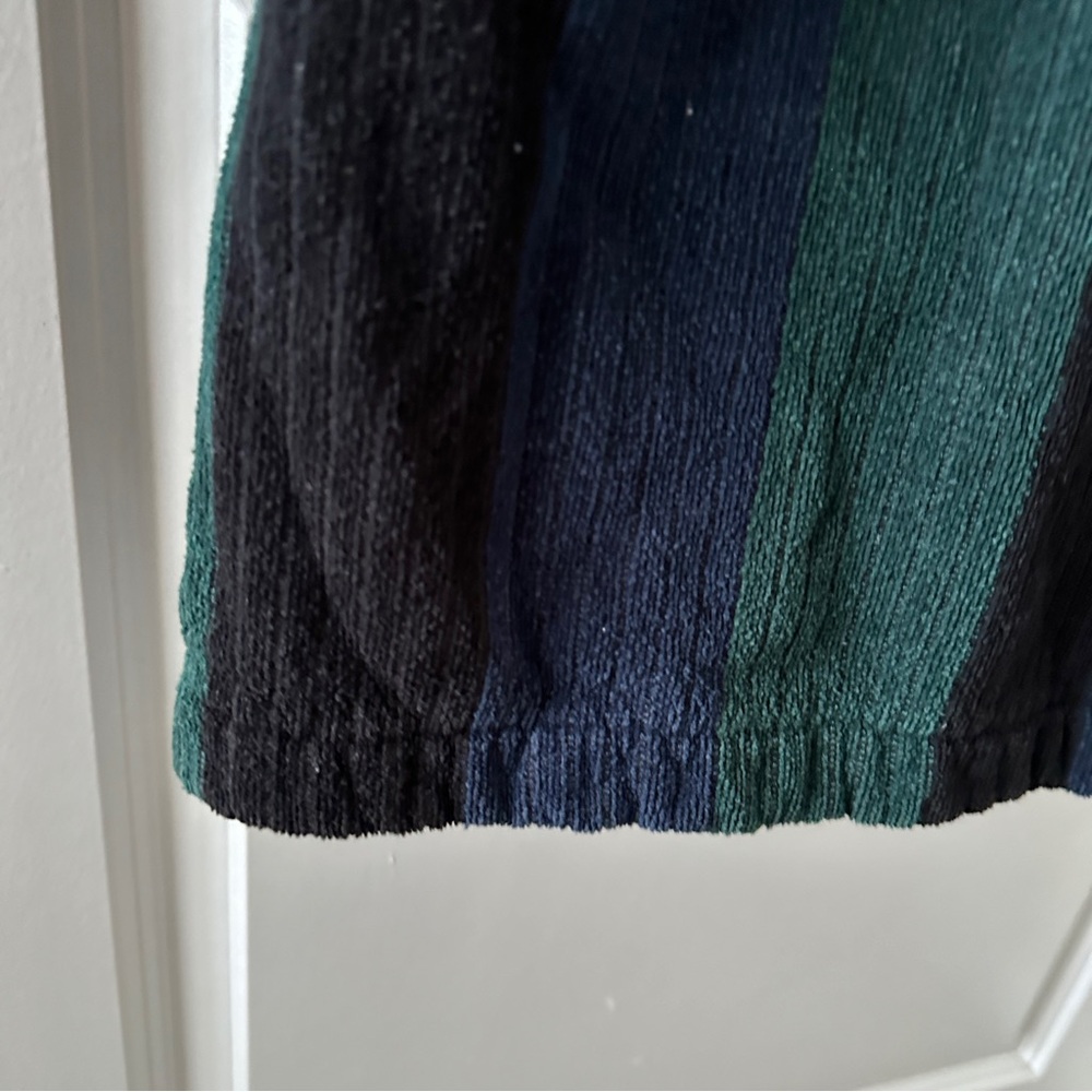 Vintage 80s/90s Claybrooke Green Blue Thick Terrycloth Robe Unisex One Size Bath - Picture 14 of 16